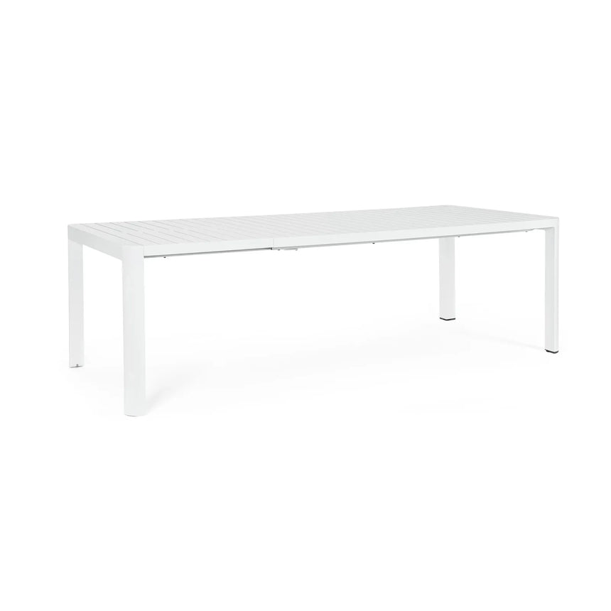 Gartentisch ausziehbar 180-240x100 Weiß CX21 Kiplin - ZEN ZONE Furniture