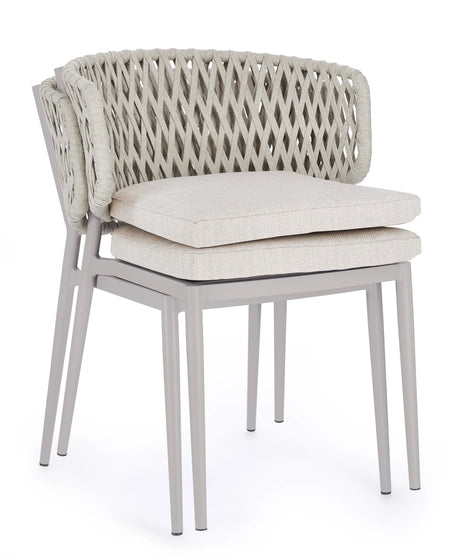 Gartenstuhl mit Kissen Noelia Moon WG24 - ZEN ZONE Furniture
