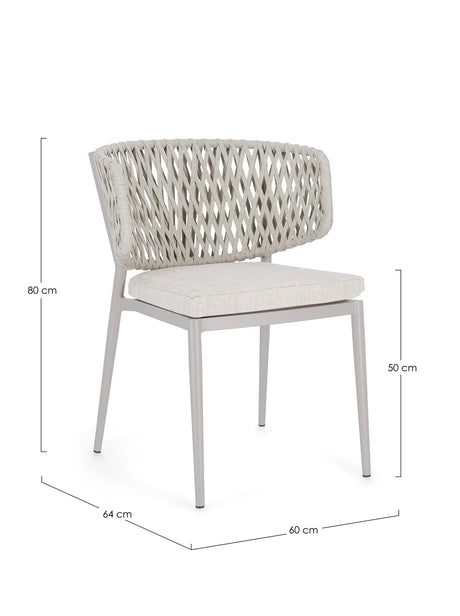 Gartenstuhl mit Kissen Noelia Moon WG24 - ZEN ZONE Furniture