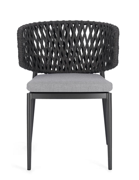 Gartenstuhl mit Kissen Noelia Anthrazit WG21 - ZEN ZONE Furniture
