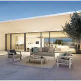 Gartenlounge Set 4er mit Kissen Presley Weiß WG20 - ZEN ZONE Furniture