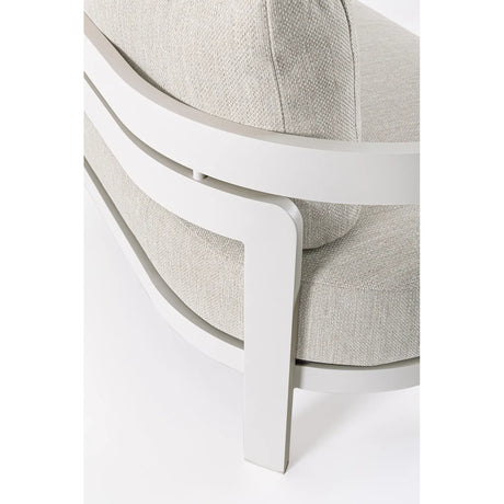 Gartenlounge Set 4er mit Kissen Presley Weiß WG20 - ZEN ZONE Furniture