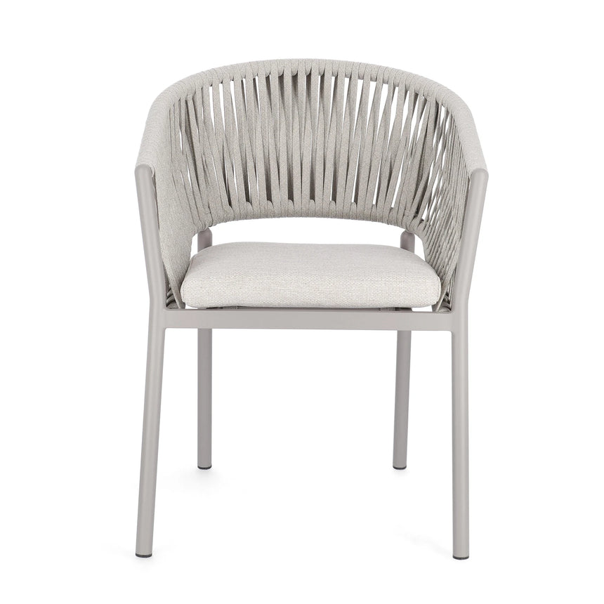 Gartenstuhl mit Armlehne und Kissen Florencia Moon WG24 - ZEN ZONE Furniture