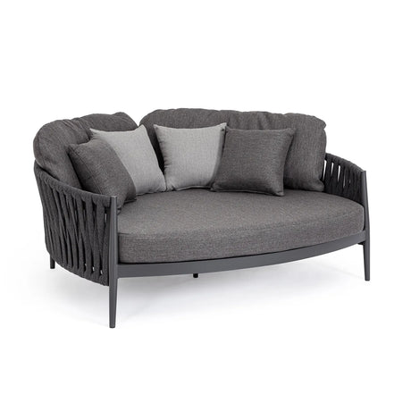 Outdoor Daybed mit Kissen Jacinta Anthrazit WG21 - ZEN ZONE Furniture