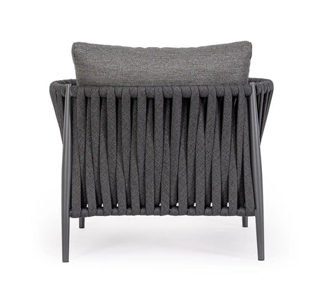 Outdoor Sessel 3er Platz mit Kissen Jacinta Anthrazit WG21 - ZEN ZONE Furniture