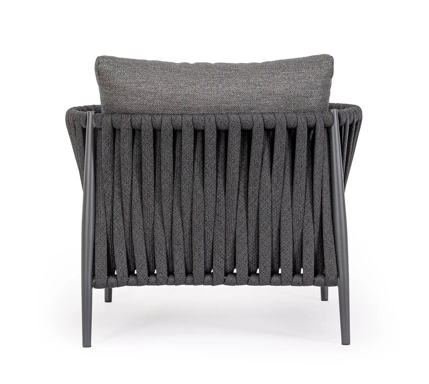 Outdoor Sessel 3er Platz mit Kissen Jacinta Anthrazit WG21 - ZEN ZONE Furniture