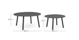 Garten Couchtisch 2er Set Anthrazit WG21 Aminta - ZEN ZONE Furniture