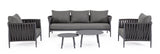 Garten Couchtisch 2er Set Anthrazit WG21 Aminta - ZEN ZONE Furniture