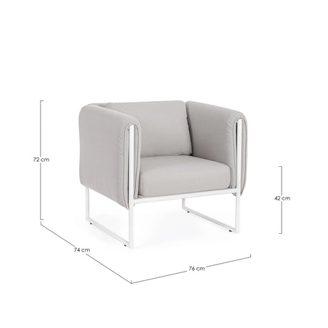 Outdoor Sessel mit Kissen Pixel Sand - ZEN ZONE Furniture