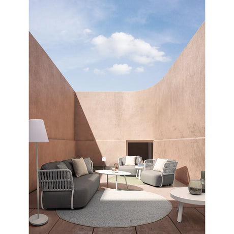 Outdoor Sessel mit Kissen Palmer Weiß/Grau - ZEN ZONE Furniture