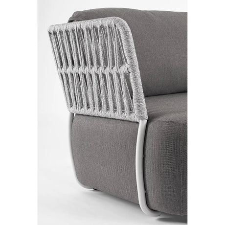 Outdoor Sessel mit Kissen Palmer Weiß/Grau - ZEN ZONE Furniture
