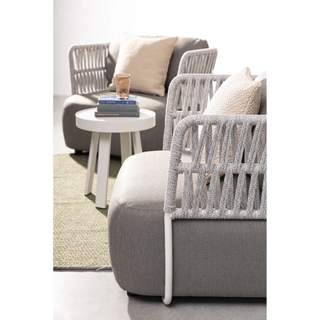 Outdoor Sessel mit Kissen Palmer Weiß/Grau - ZEN ZONE Furniture