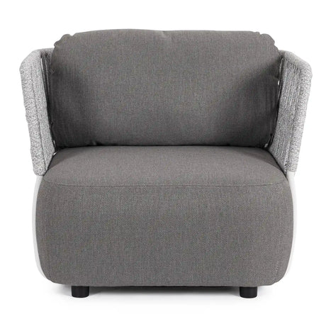 Outdoor Sessel mit Kissen Palmer Weiß/Grau - ZEN ZONE Furniture