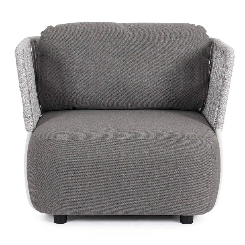 Outdoor Sessel mit Kissen Palmer Weiß/Grau - ZEN ZONE Furniture