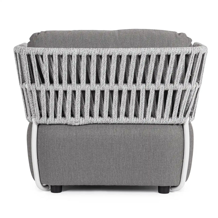 Outdoor Sessel mit Kissen Palmer Weiß/Grau - ZEN ZONE Furniture