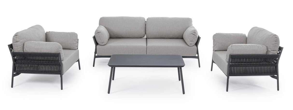 Outdoor Sessel mit Kissen Pardis Anthrazit QS22/Graphit - ZEN ZONE Furniture