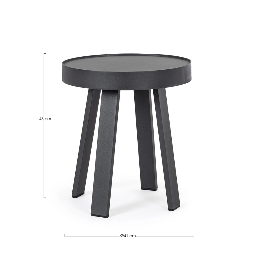 Garten Beistelltisch Anthrazit QS22 D41 Spyro - ZEN ZONE Furniture