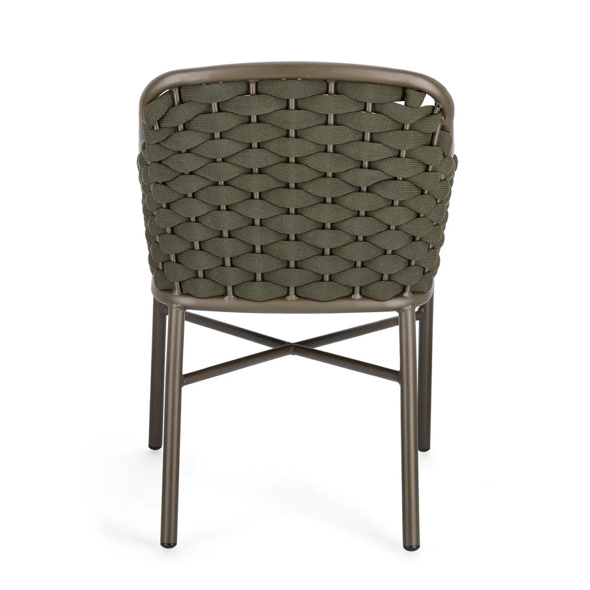Gartenstuhl mit Armlehne und Kissen Everly Olive QS24 - ZEN ZONE Furniture