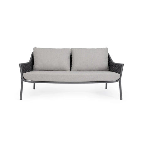 Garten-Sofa 2-Sitzer mit Kissen Everly QS22/Graphit - ZEN ZONE Furniture