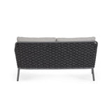 Garten-Sofa 2-Sitzer mit Kissen Everly QS22/Graphit - ZEN ZONE Furniture