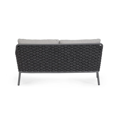 Garten-Sofa 2-Sitzer mit Kissen Everly QS22/Graphit - ZEN ZONE Furniture