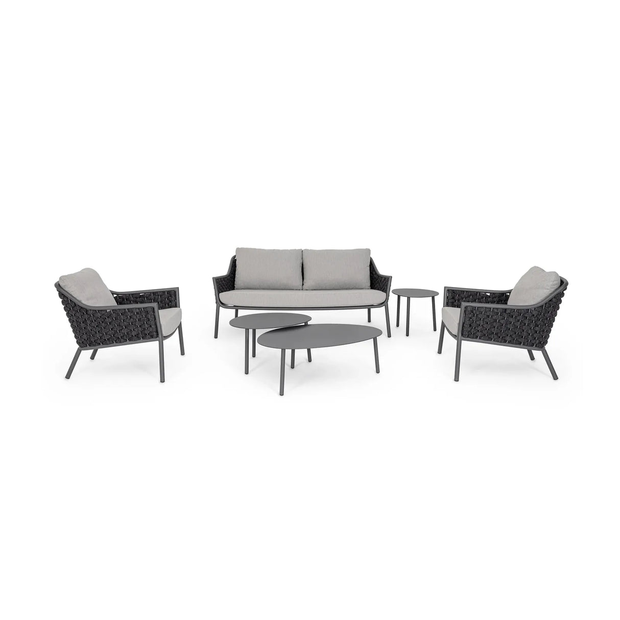 Garten-Sofa 2-Sitzer mit Kissen Everly QS22/Graphit - ZEN ZONE Furniture