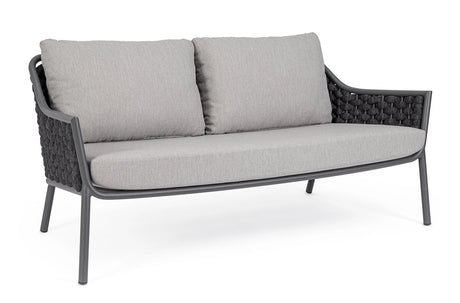 Garten-Sofa 2-Sitzer mit Kissen Everly QS22/Graphit - ZEN ZONE Furniture