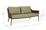 Garten-Sofa 2-Sitzer mit Kissen Everly Olive QS24 - ZEN ZONE Furniture