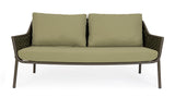Garten-Sofa 2-Sitzer mit Kissen Everly Olive QS24 - ZEN ZONE Furniture