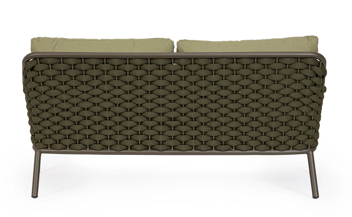 Garten-Sofa 2-Sitzer mit Kissen Everly Olive QS24 - ZEN ZONE Furniture
