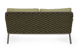 Garten-Sofa 2-Sitzer mit Kissen Everly Olive QS24 - ZEN ZONE Furniture