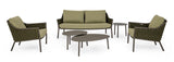 Garten-Sofa 2-Sitzer mit Kissen Everly Olive QS24 - ZEN ZONE Furniture