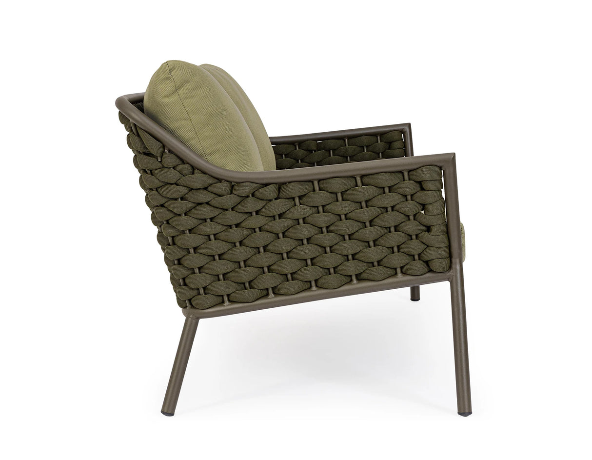 Garten-Sofa 2-Sitzer mit Kissen Everly Olive QS24 - ZEN ZONE Furniture