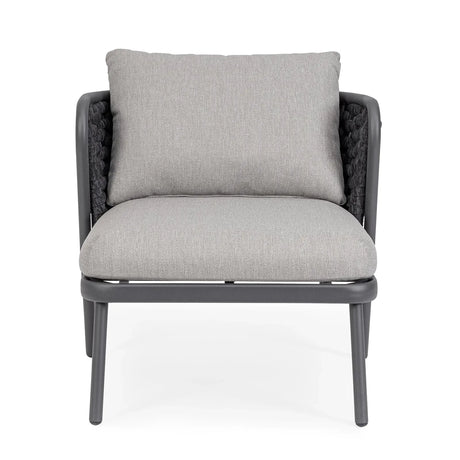 Gartenstuhl mit Kissen Harlow Anthrazit QS22/Graphit - ZEN ZONE Furniture