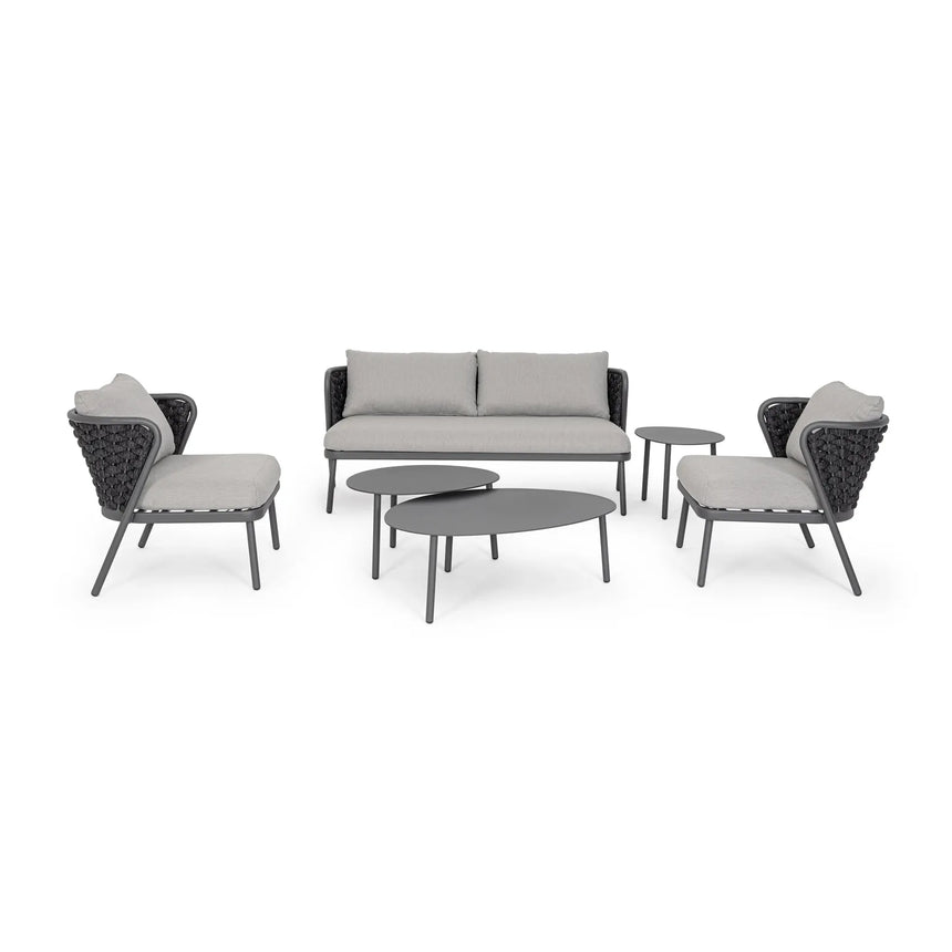 Gartenstuhl mit Kissen Harlow Anthrazit QS22/Graphit - ZEN ZONE Furniture