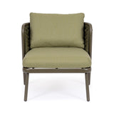 Harlow Sessel Oliv mit Kissen Qs24 - ZEN ZONE Furniture