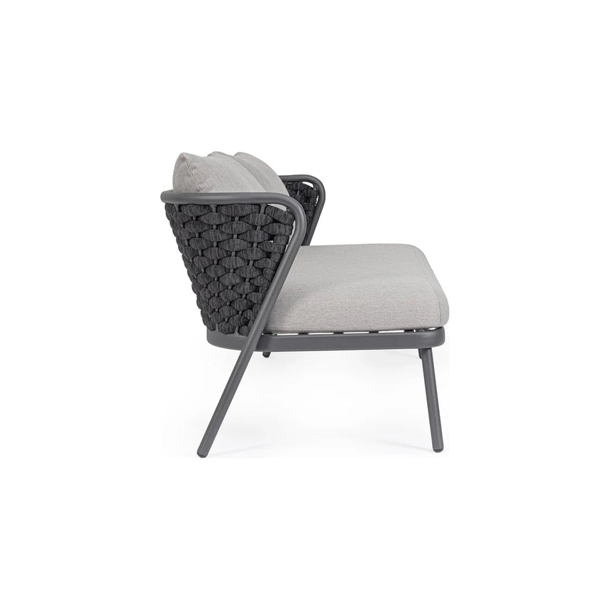 Harlow Sofa 2-Sitzer mit Kissen Graphit - ZEN ZONE Furniture