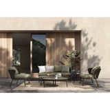 Harlow Sofa 2-Sitzer mit Kissen Oliv Qs24 - ZEN ZONE Furniture