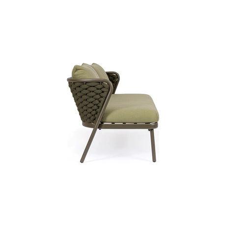 Harlow Sofa 2-Sitzer mit Kissen Oliv Qs24 - ZEN ZONE Furniture
