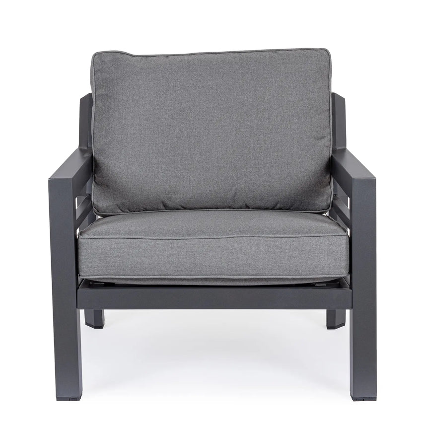 Outdoor Sessel mit Kissen Hendrix Anthrazit PG61 - ZEN ZONE Furniture