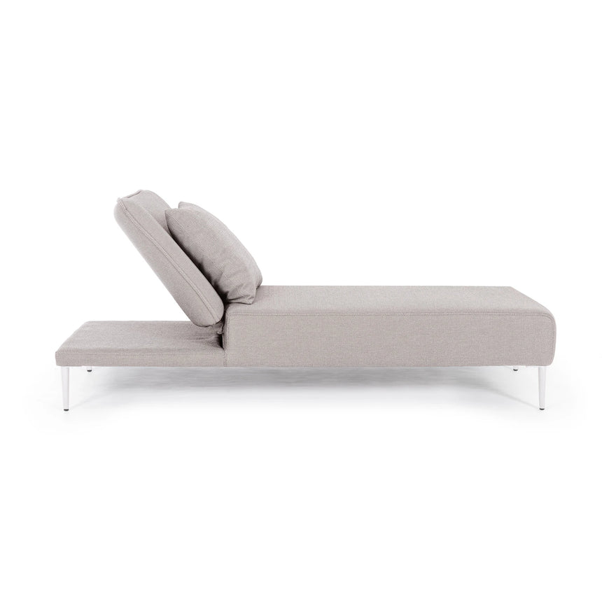 Gartenliege mit Kissen Viper Weiß QS20/Sand - ZEN ZONE Furniture