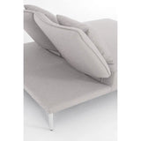 Gartenliege Doppel mit Kissen Viper Weiß QS20/Sand - ZEN ZONE Furniture