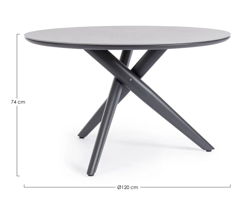 Outdoor Tisch Julian JX55 Anthrazit 120x120 cm - ZEN ZONE Furniture