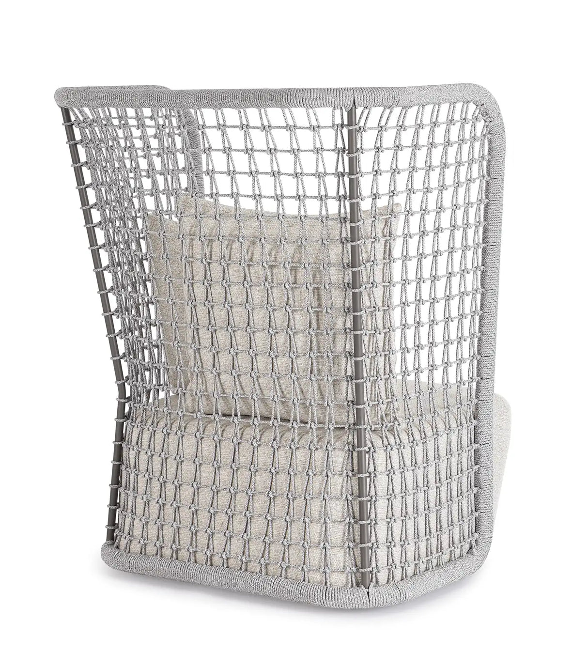 Outdoor Sessel Kollar Artic aus Aluminium und Seil - ZEN ZONE Furniture