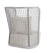 Outdoor Sessel Kollar Artic aus Aluminium und Seil - ZEN ZONE Furniture