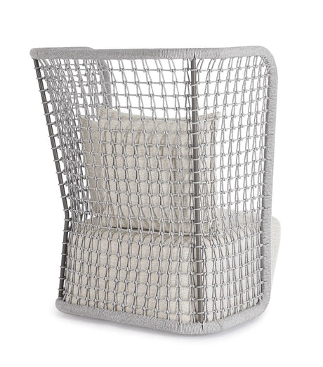 Outdoor Sessel Kollar Artic aus Aluminium und Seil - ZEN ZONE Furniture
