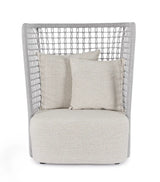 Outdoor Sessel Kollar Artic aus Aluminium und Seil - ZEN ZONE Furniture