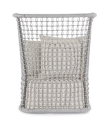 Outdoor Sessel Kollar Artic aus Aluminium und Seil - ZEN ZONE Furniture