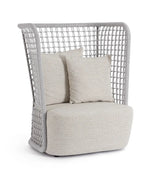 Outdoor Sessel Kollar Artic aus Aluminium und Seil - ZEN ZONE Furniture