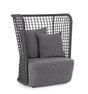Outdoor Sessel Kollar Anthrazit aus Aluminium und Seil - ZEN ZONE Furniture
